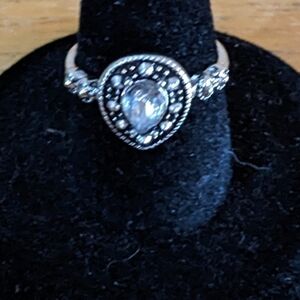 New Vintage Alloy Lotus Ring For Women Girls Jewelry Gift, T1B7D, T1